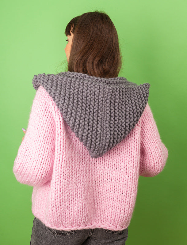 Pink merino wool outlet sweater