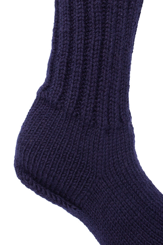 LIFETIME GUARANTEE Merino Wool Socks Navy Made in Rosia Montana